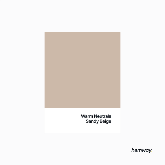 Hemway Chalk Paint Flat Matt Sandy Beige 1L
