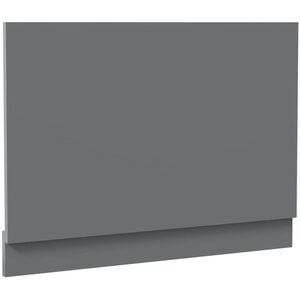 Grey Gloss Bath Panel 750mm - End MDF