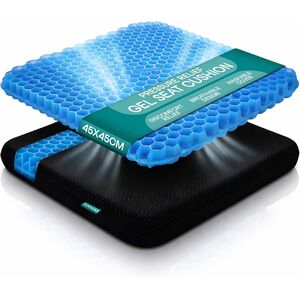 Tanness 45x45cm Breathable Honeycomb Gel Seat Cushion