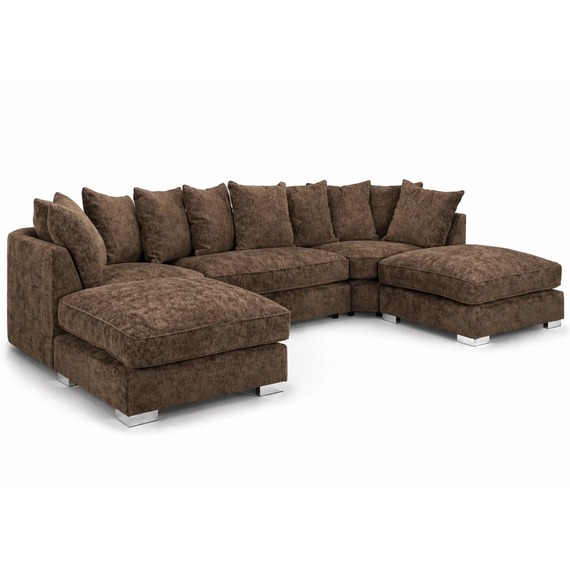 Home & Love Luxury Bishop U Shape - Alaska Chocolate