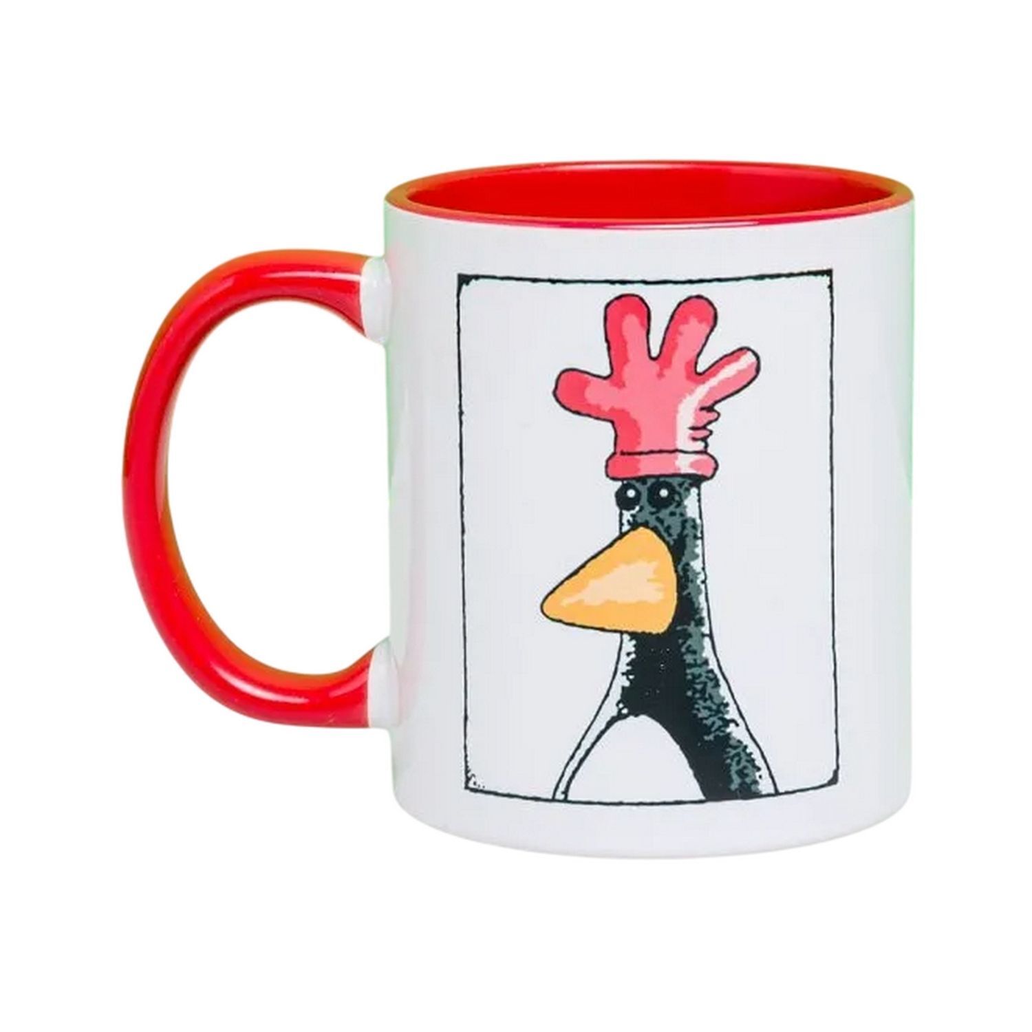 Wallace And Gromit Wanted Poster Feathers Mcgraw Mug - White/Red
