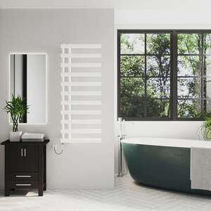 Elyan - White Electric Towel Rail Thermostatic