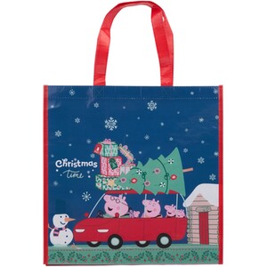 Peppa Pig Print Christmas Shopper Bag