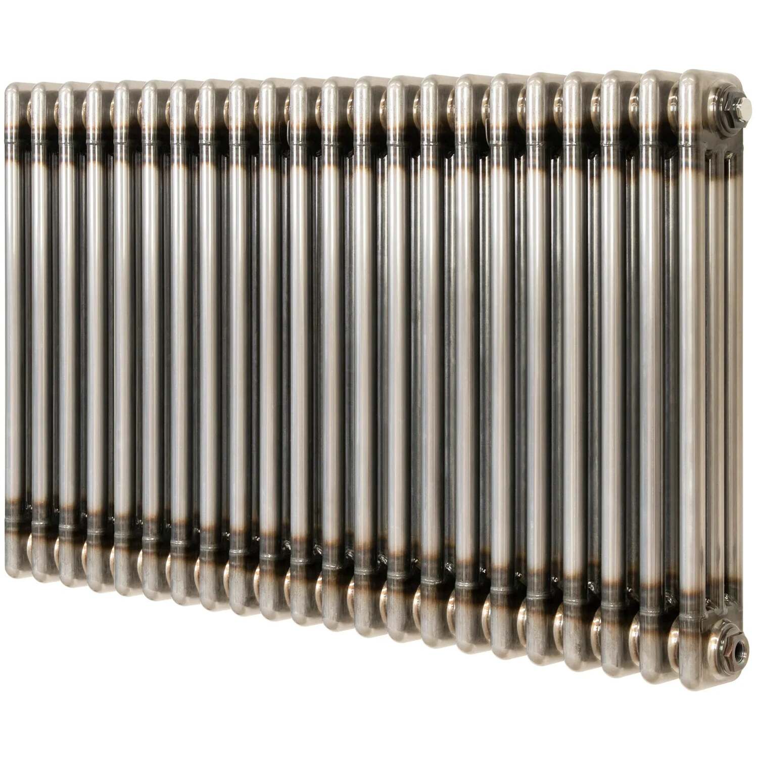 Monstershop Unisex Silver Traditional 3 Column Radiator - 600 X 1010Mm - Raw Metal In - Image 3