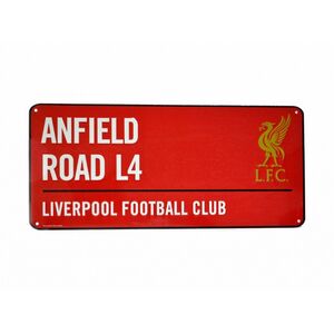Liverpool FC Official Football Coloured Metal Street Sign