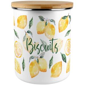 Vibrant Lemons Extra Large Biscuit Tin