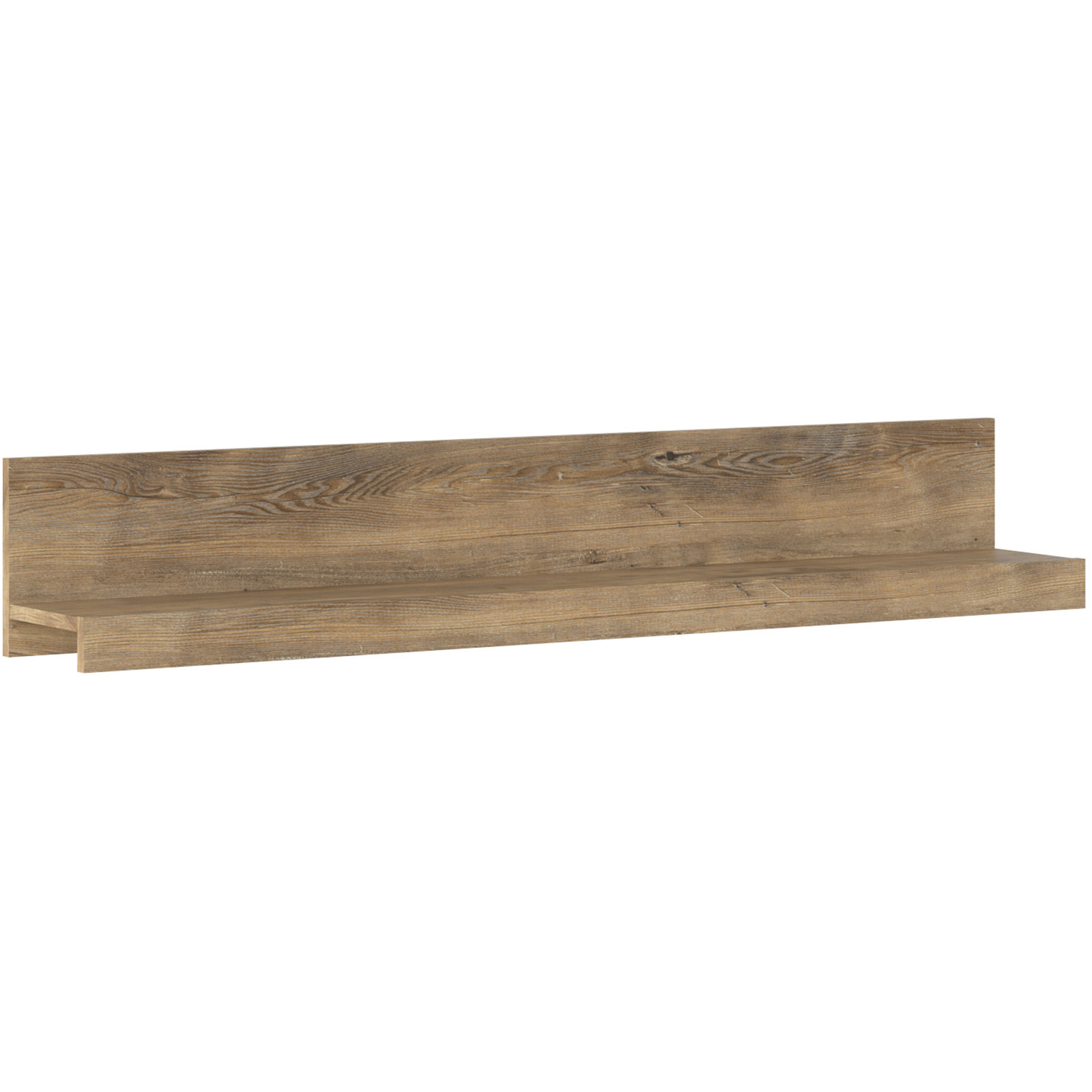 Furniture To Go Unisex Brown Rapallo Wide Wall Shelf In 135Cm - Image 2