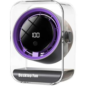 Smart Desktop Fan 1800mAh 5W 100 Speed USB-C Rechargeable