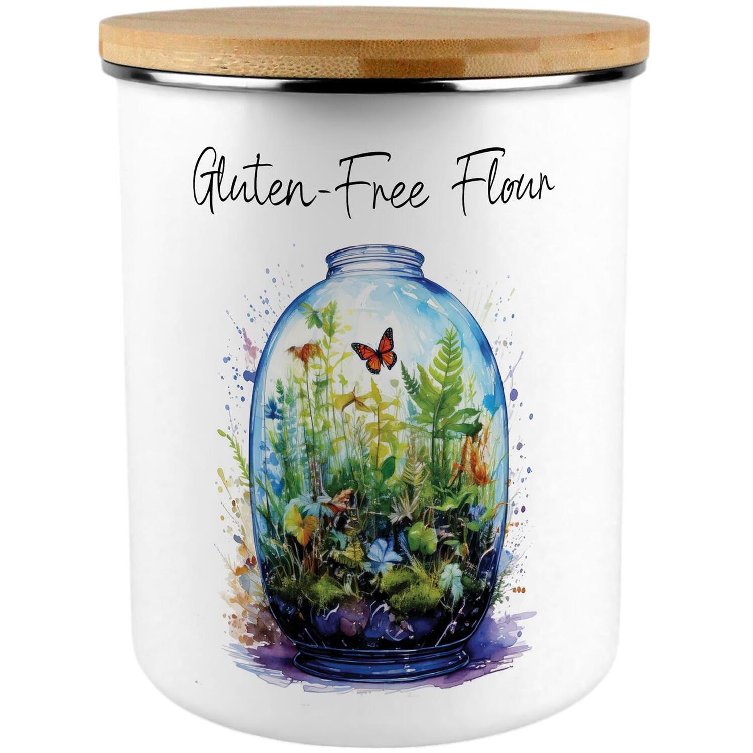 B&Q - Plant Terrarium Extra Large Gluten-Free Flour Canister - Image 2
