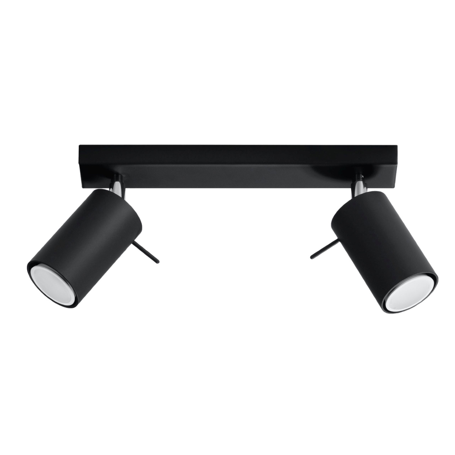 RING 2 BLACK/CHROME CEILING LIGHT SPOT NT 2X GU10 SL.0092 - Image 2