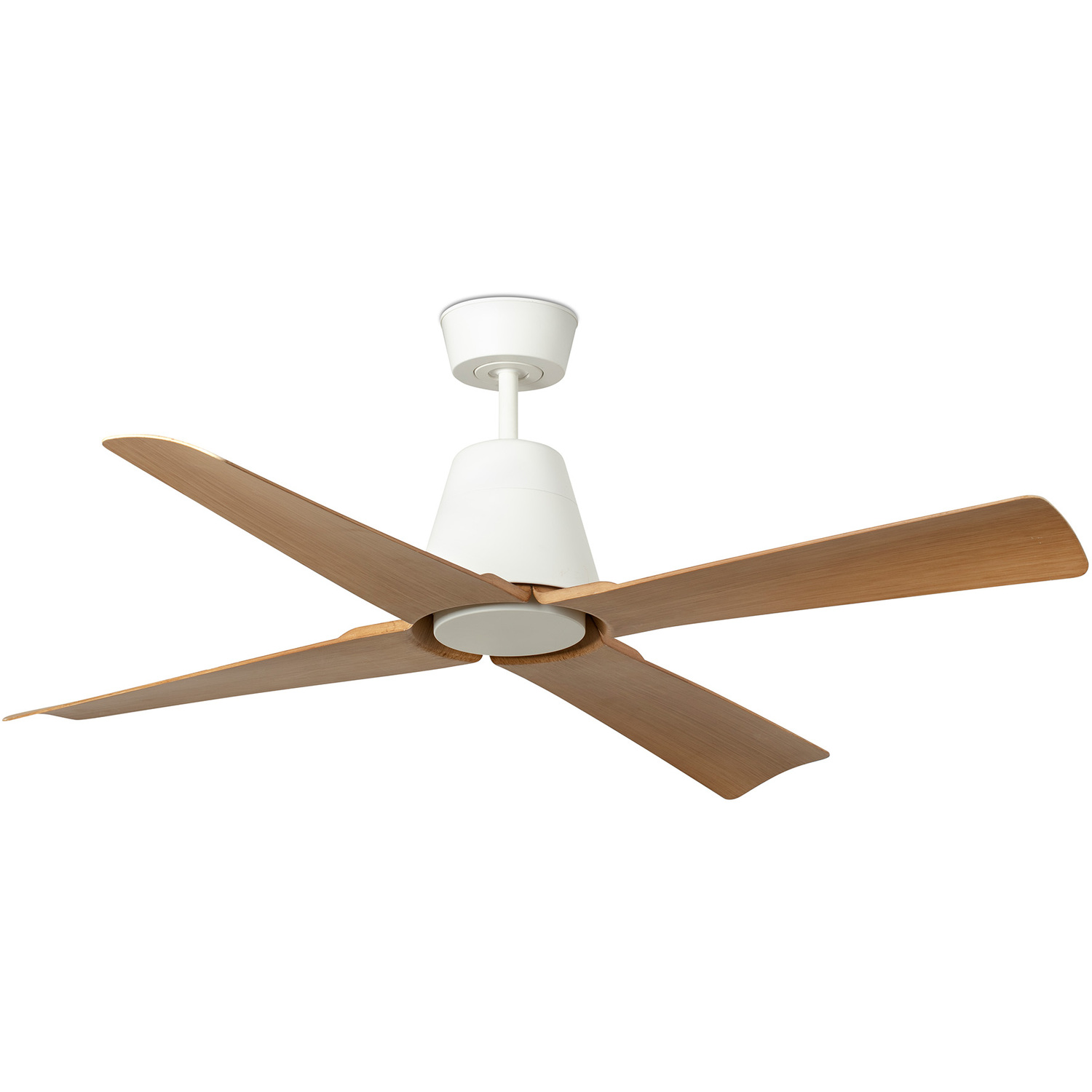 Typhoon Medium White, Wood IP44 DC Ceiling Fan 6 Speed - Image 2