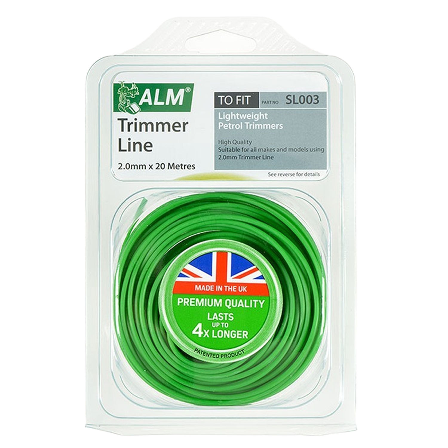 Alm Trimmer Line For Lightweight Duty Petrol Trimmer 20M X 2.0Mm - One Colour