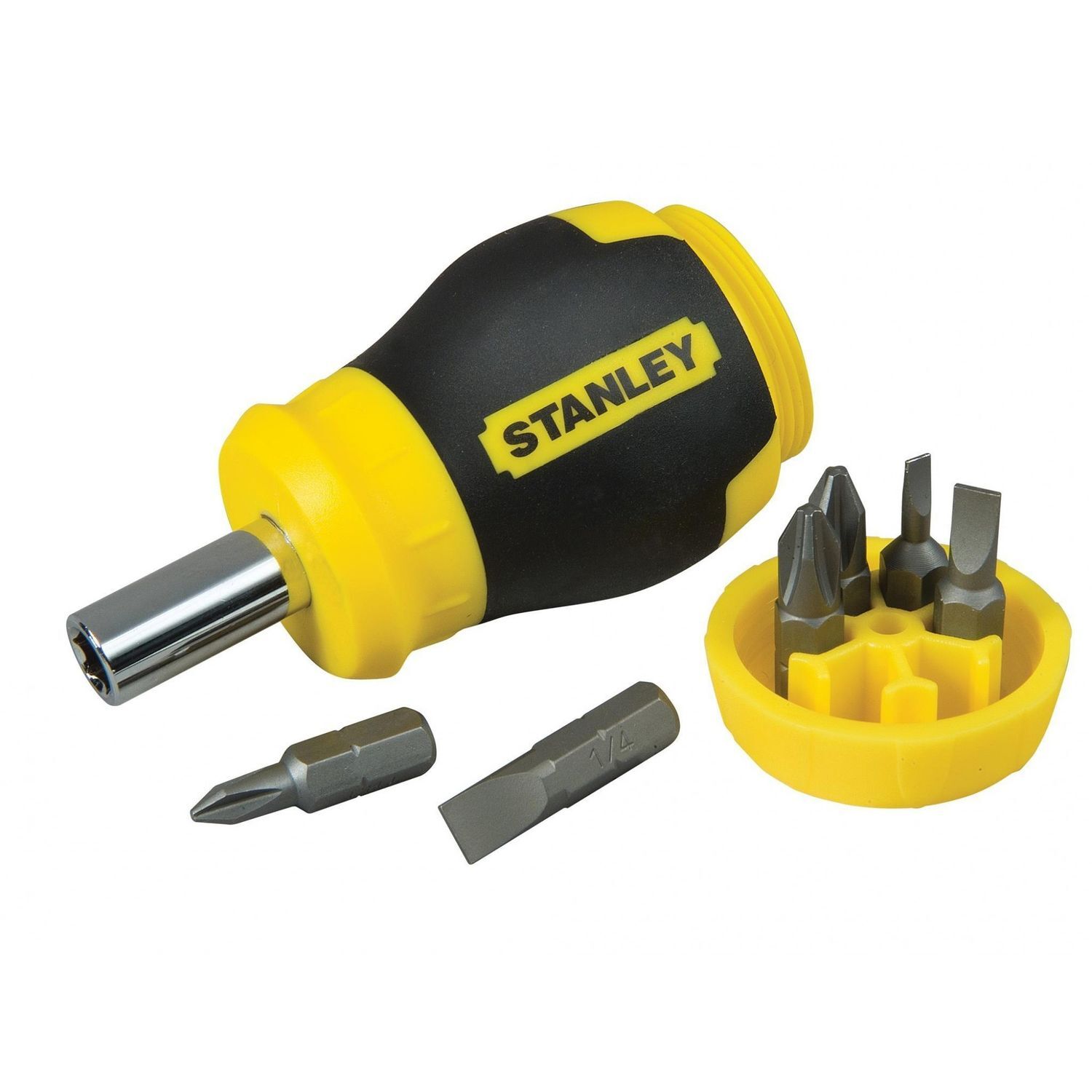 Stanley Hand Tools Stubby Screwdriver - Non Ratchet - Multi Colour