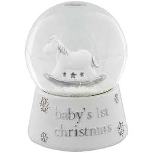 Baby's 1st Christmas Rocking Horse Snow Globe