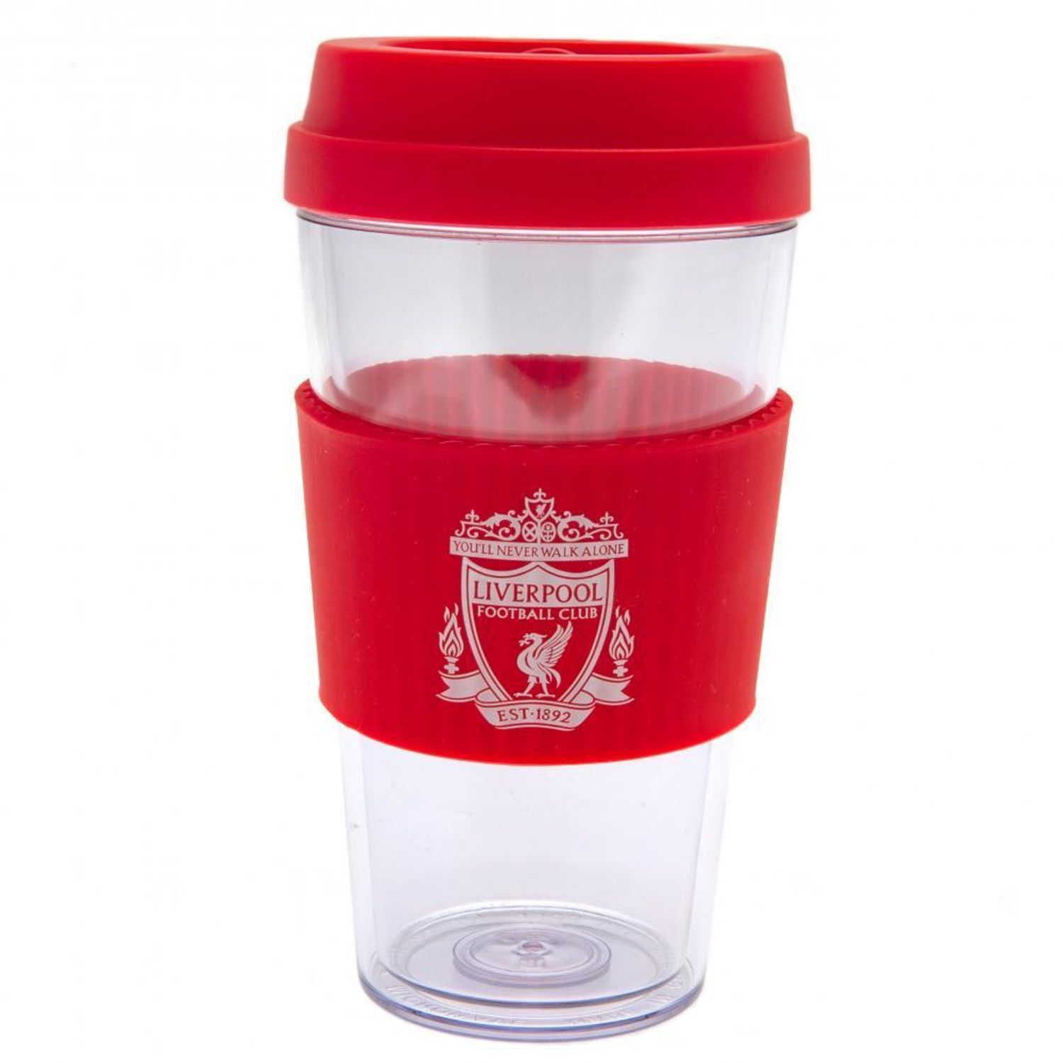 Liverpool Fc Crest Travel Mug A - Clear/Red