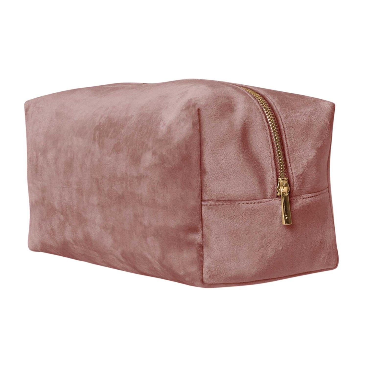 Bagbase Velvet Toiletry Bag A - Rose Quartz