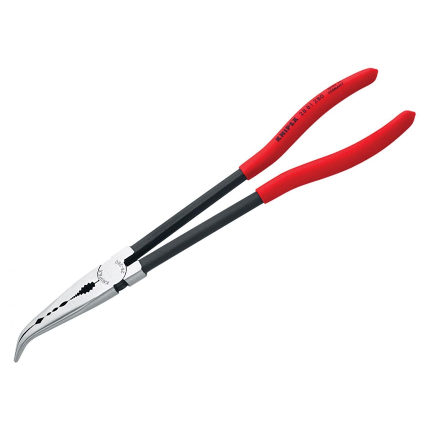 Knipex Long Reach Bent Needle Nose Pliers 280Mm A - Multi Colour