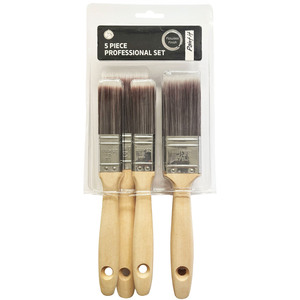 Five Piece Professional Paint Brush Set