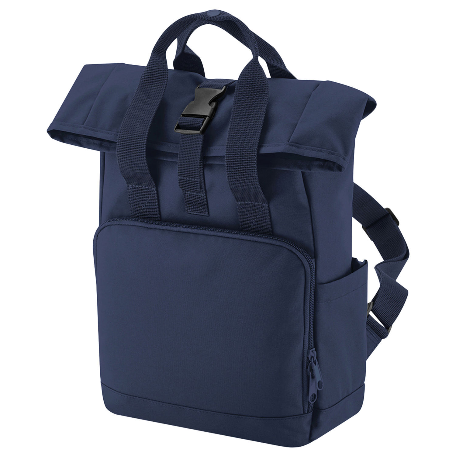Bagbase Roll Top Recycled Twin Handle Backpack A - Navy Dusk