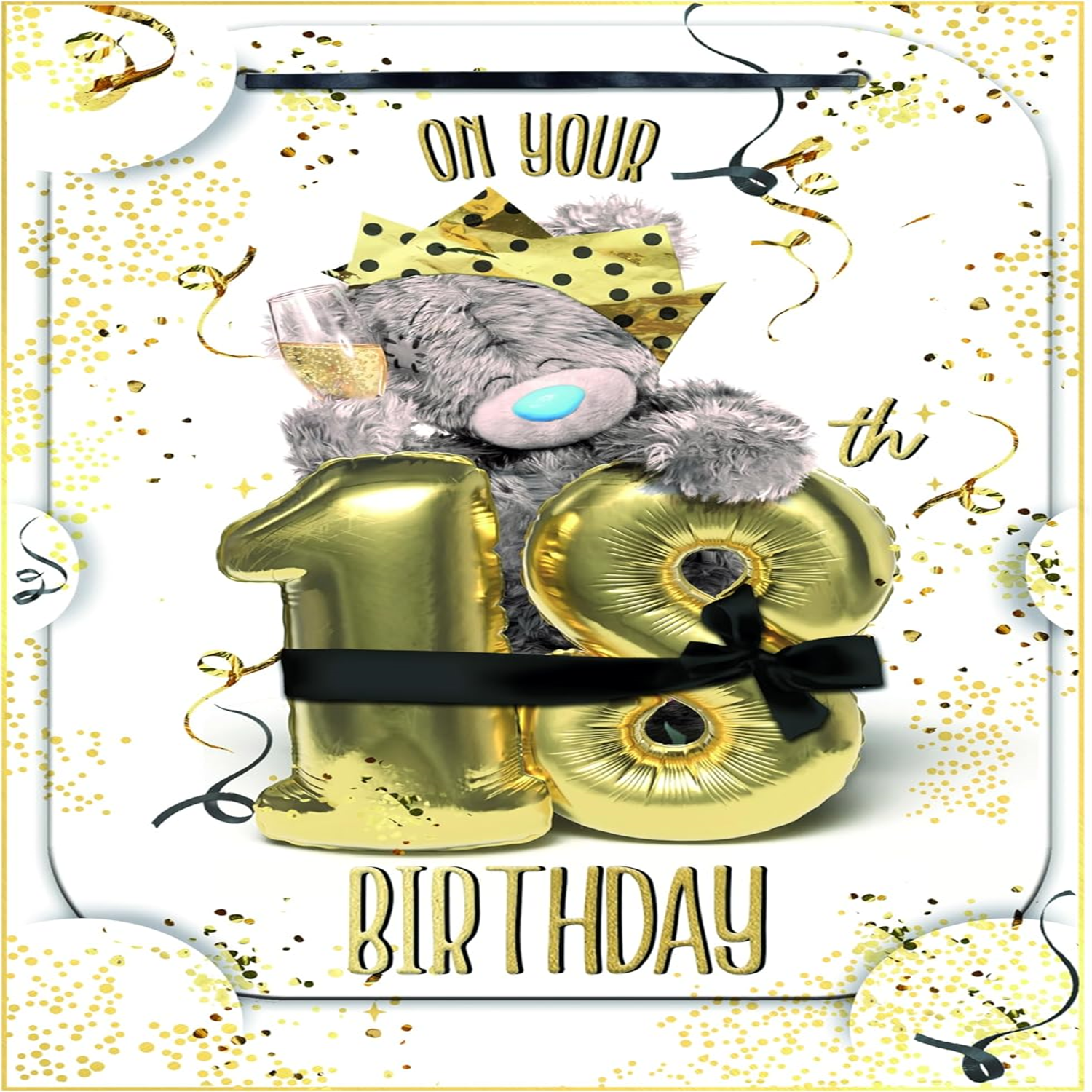Me to You Tatty Teddy Cute 3D Photo Finish Keepsake 18th Birthday Card 6x9ins - Official Collection - Image 3