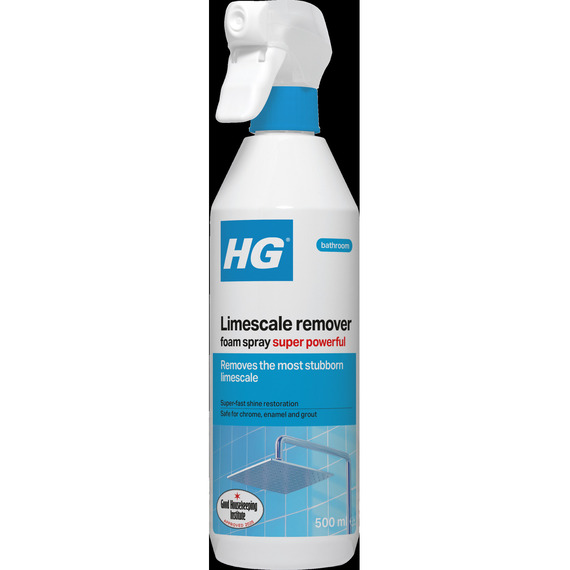 H G Limescale Remover Foam Spray with 3x stronger formula, 500ml.