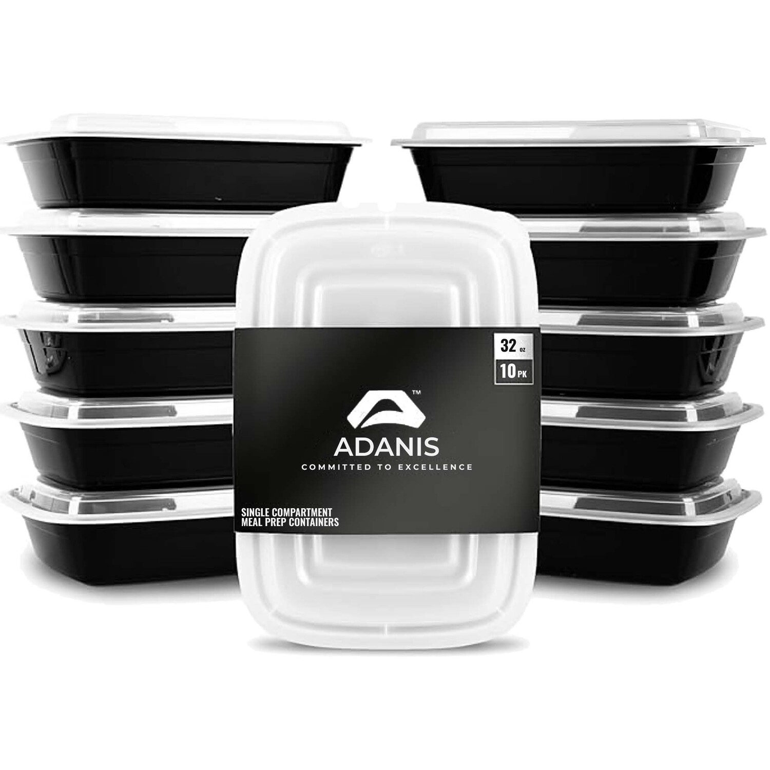 B&Q -  Meal Prep Containers 10 Pack950Ml Reusable Food Storage Containers With LidsBpa FreeMicrowave Safe - Image 3