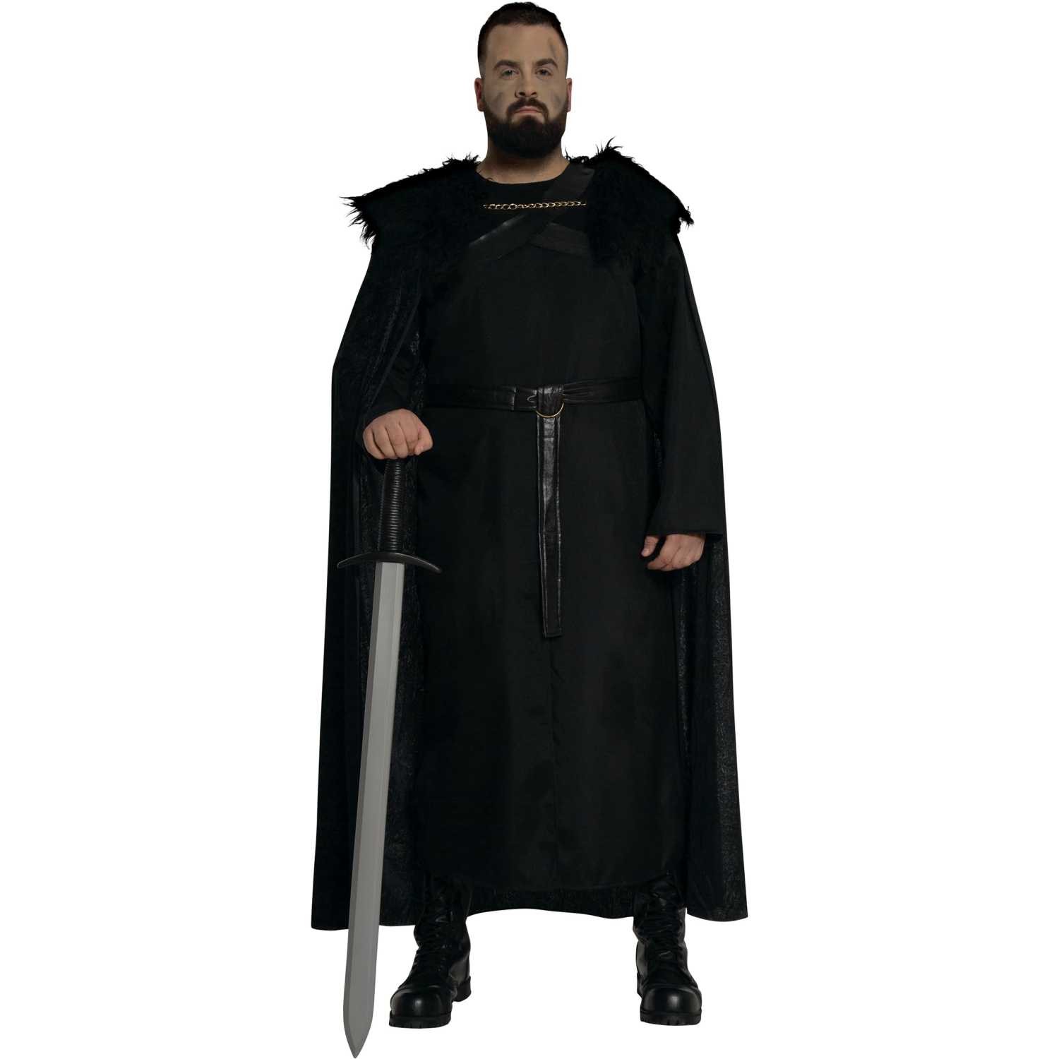 Fiestas Guirca Adult Medieval Vigilante Fancy Dress Halloween Costume, Black