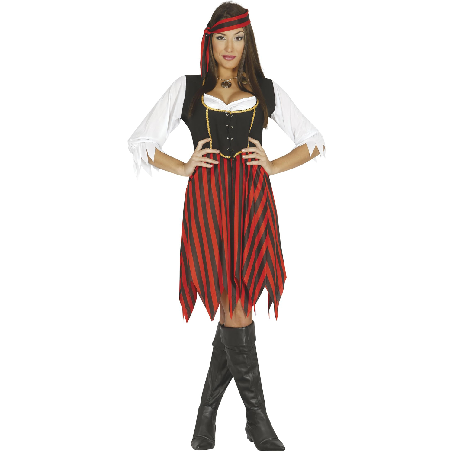 Fiestas Guirca Adult Pirate Fancy Dress Halloween Costume, Size M