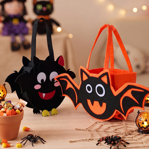 Set of 2 DIY Halloween Bat Treat Bags