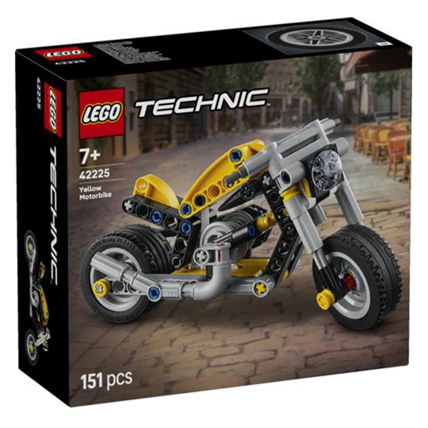 Lego Technic Yellow Motorbike Building Set - Image 9