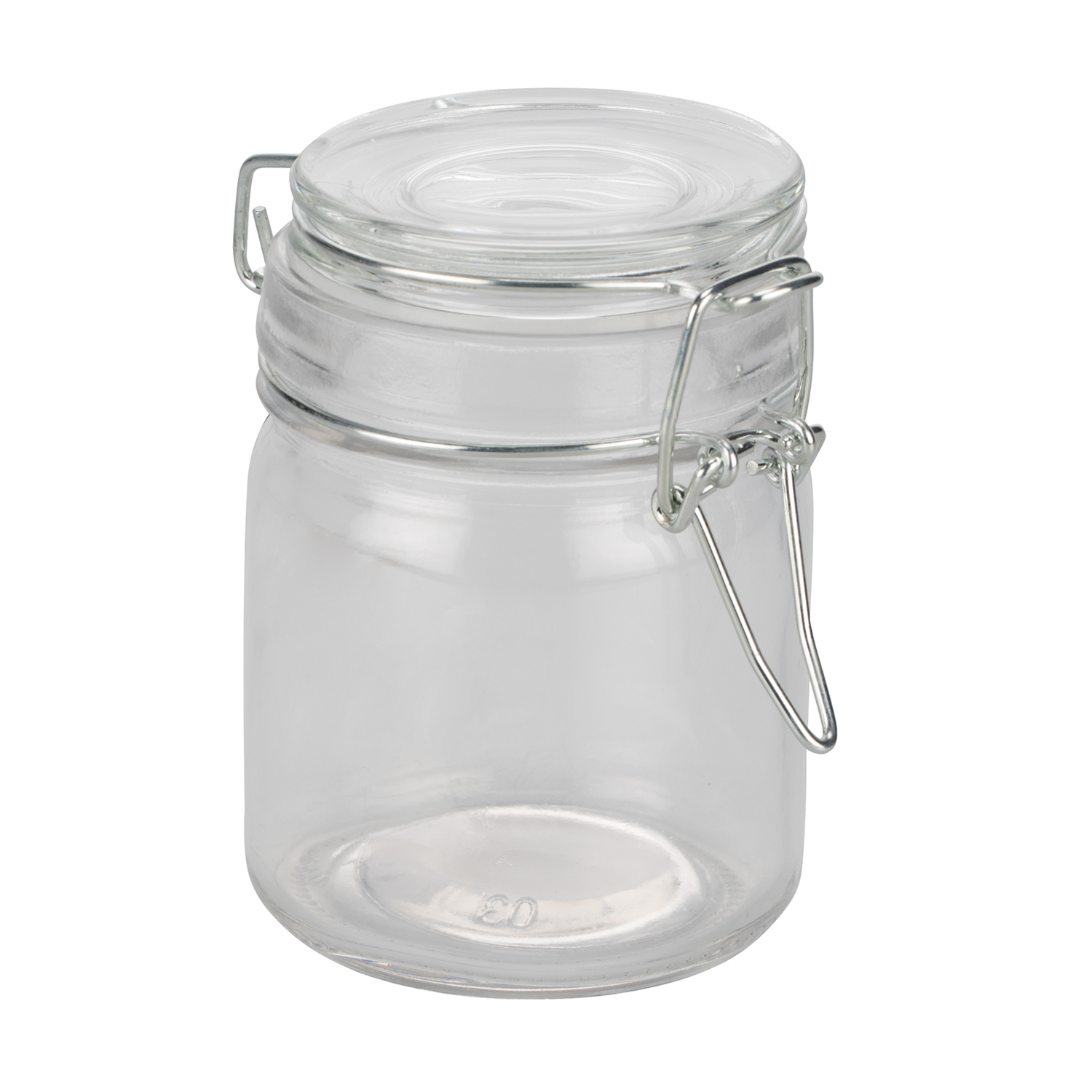 Image of Glass Storage Jar with Clip -&hellip;