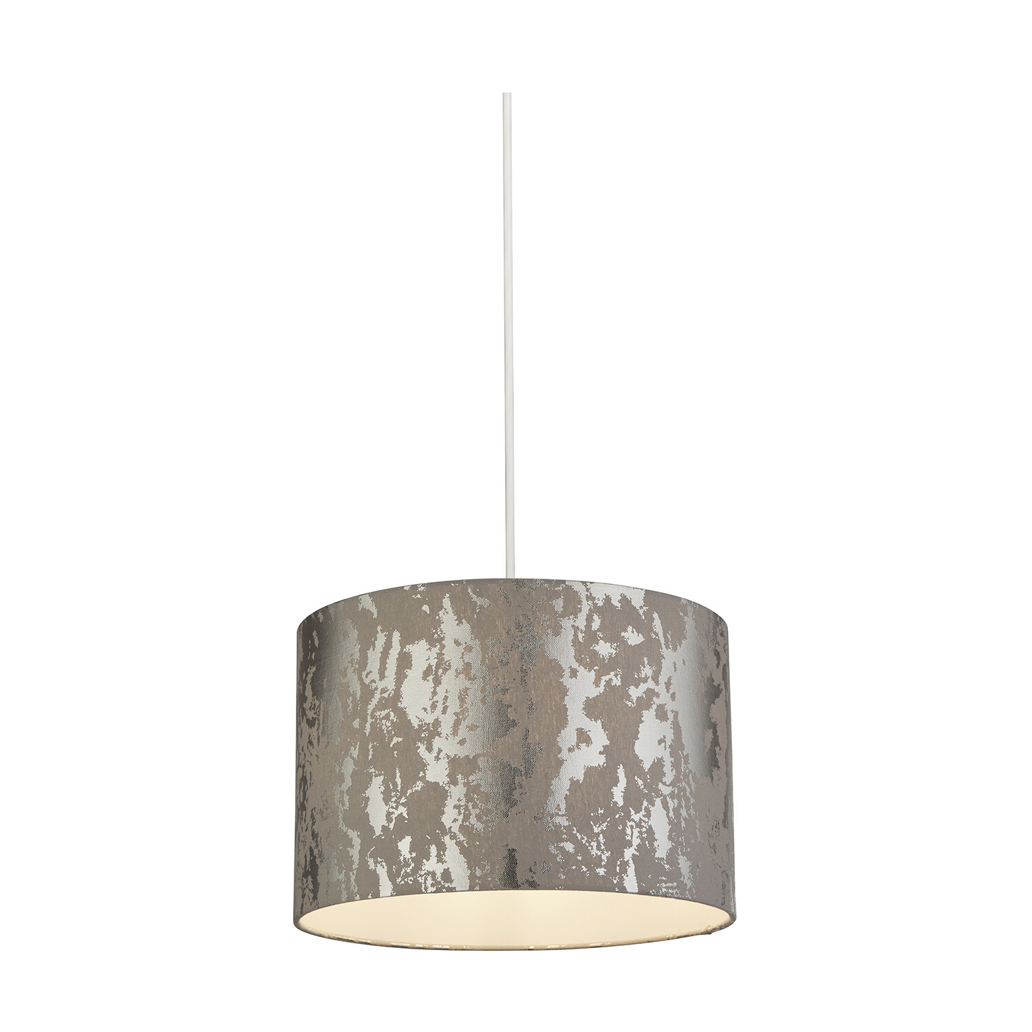 Image of Grey And Silver Foil Effect Shade&hellip;
