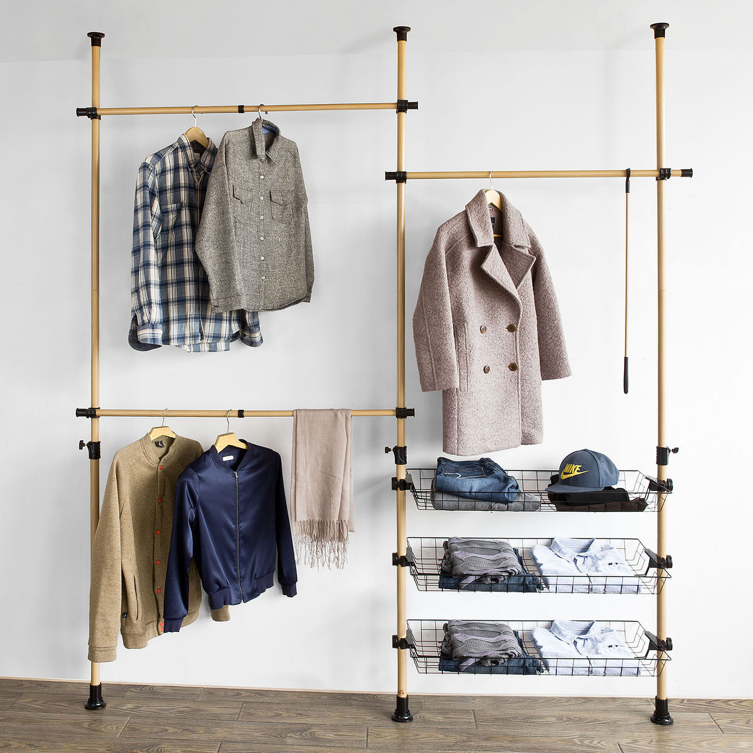 SoBuy Adjustable Clothes Rack Shelving