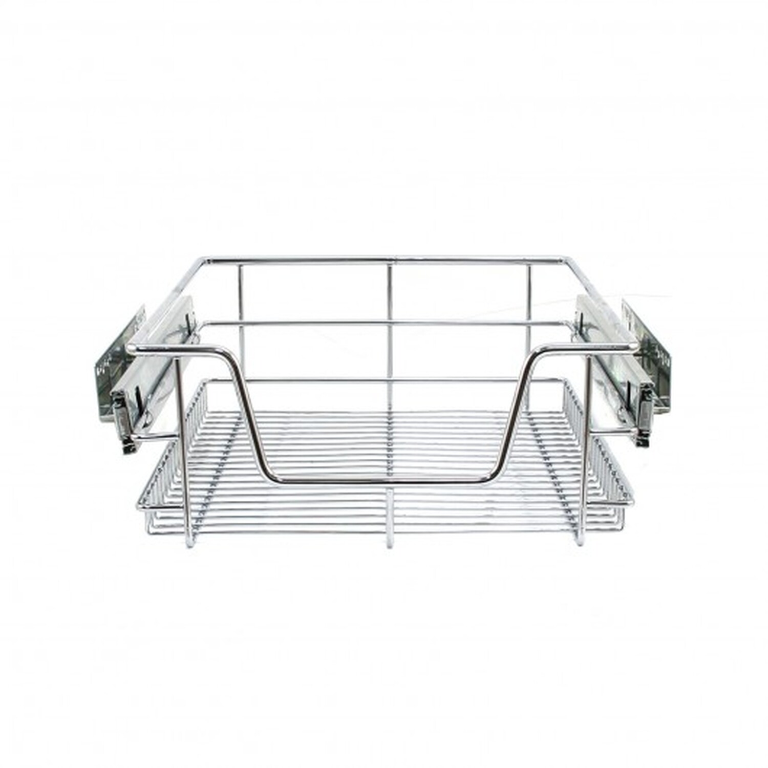6x KuKoo Kitchen Pull Out Storage Baskets 400mm - Silver