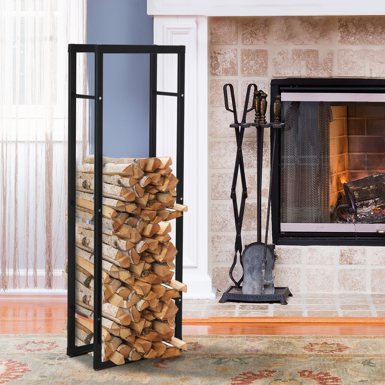 Metal Firewood Log Holder Rack