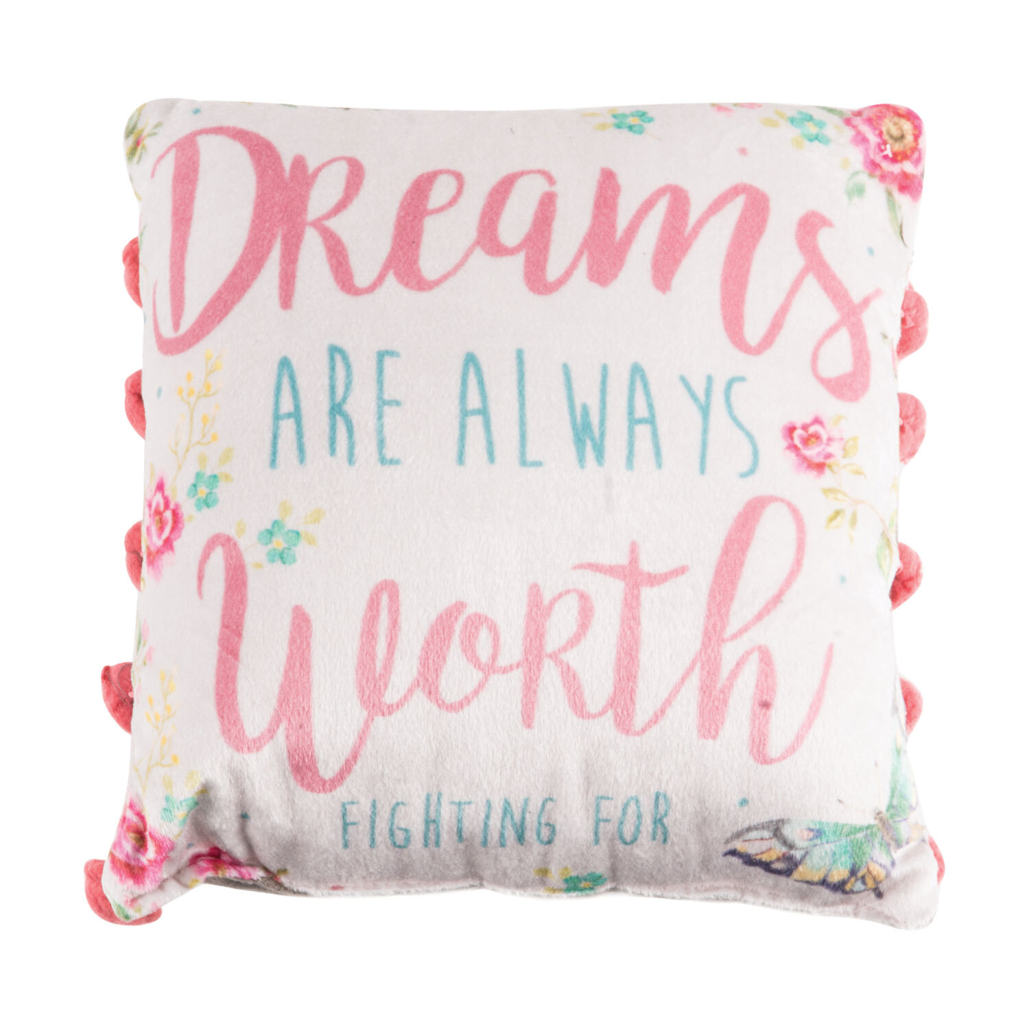 Home Sentiments Pom Pom Cushion