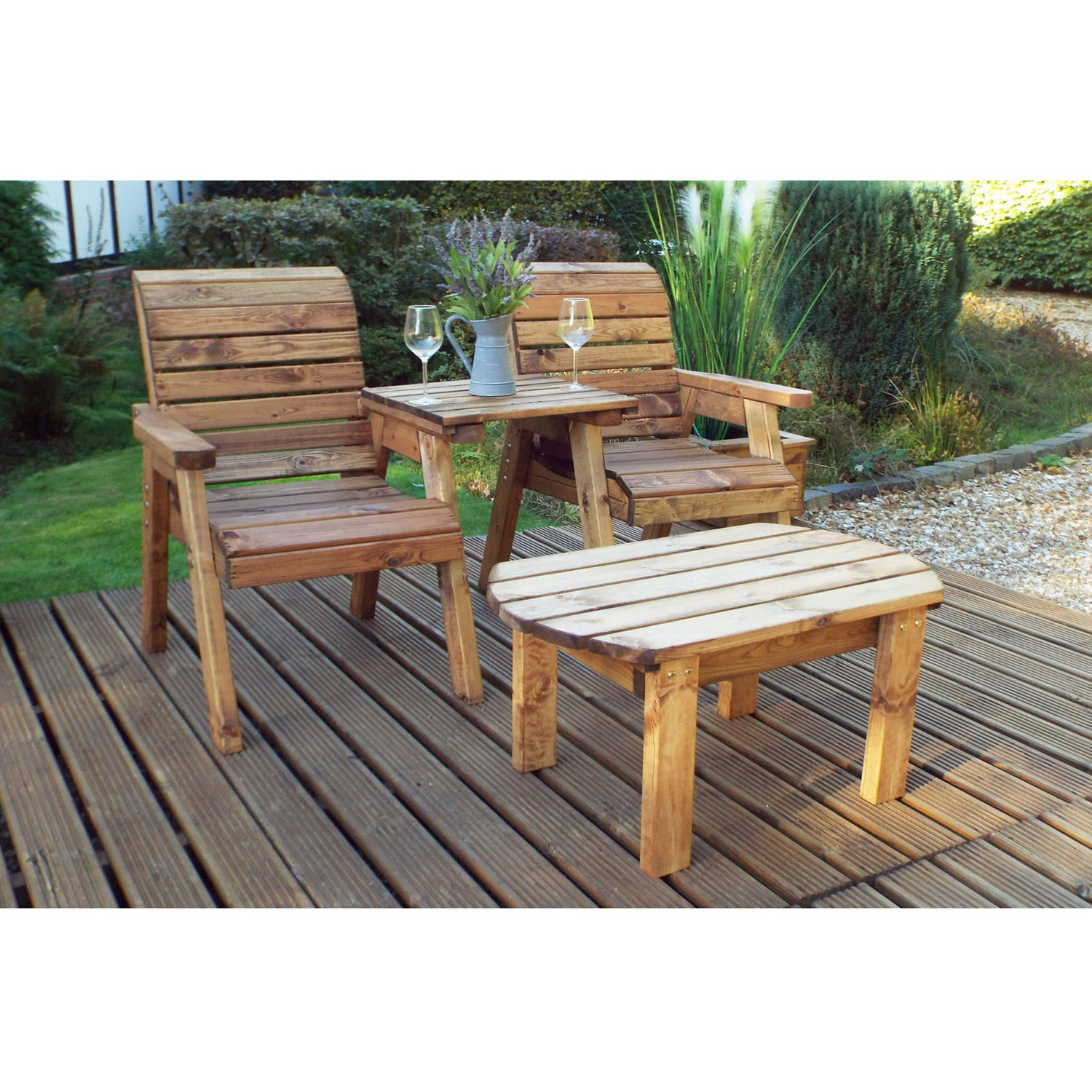 Charles Taylor Twin Companion Dining Set Straight - Brown