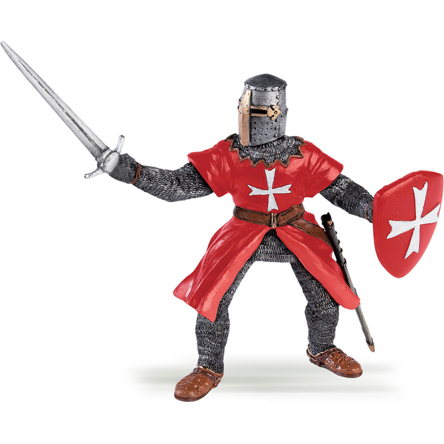 Image of PAPO Fantasy World Knight of Malta Toy Figure - Red