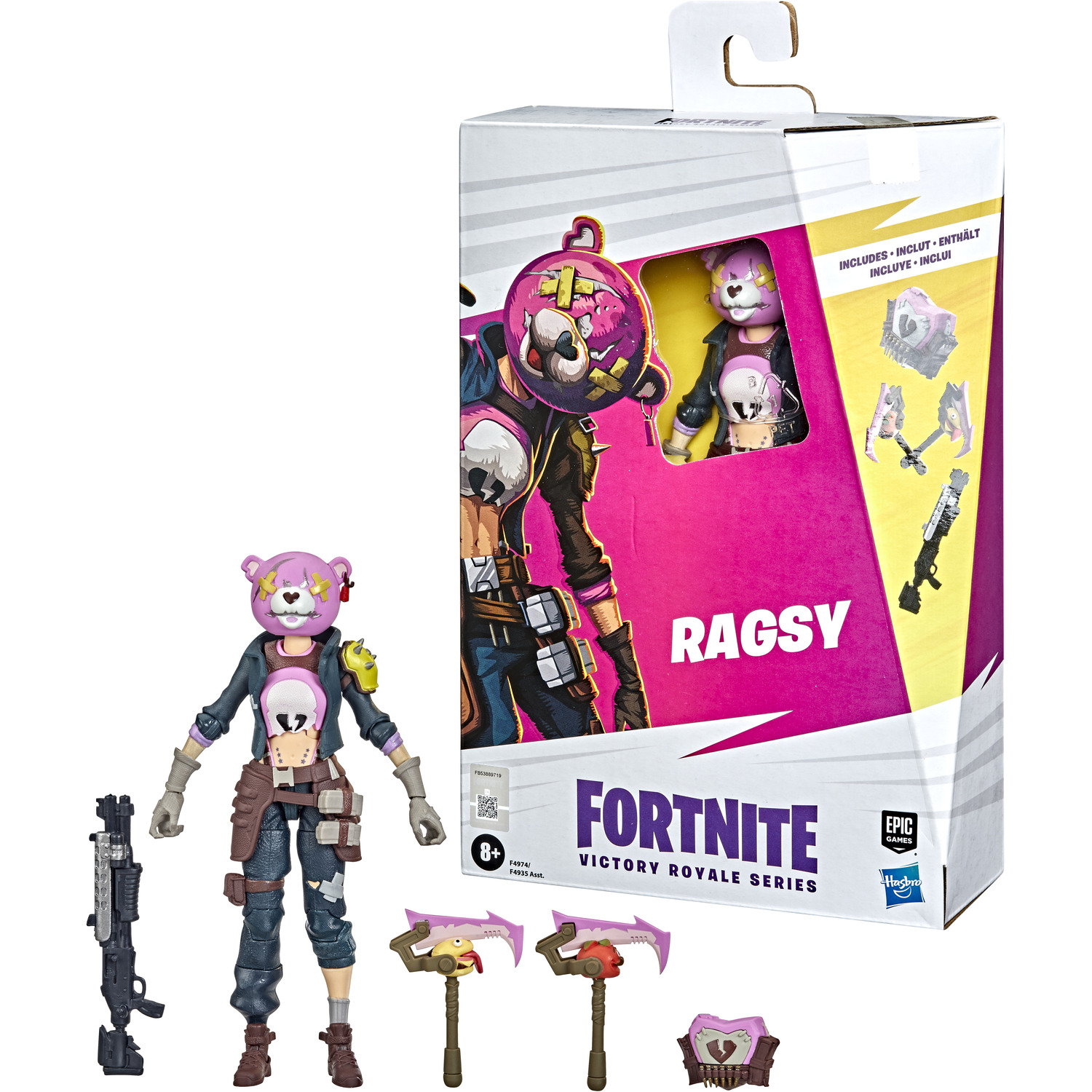 Image of Fortnite Victory Royale Series Ragsy Collectible - Pink