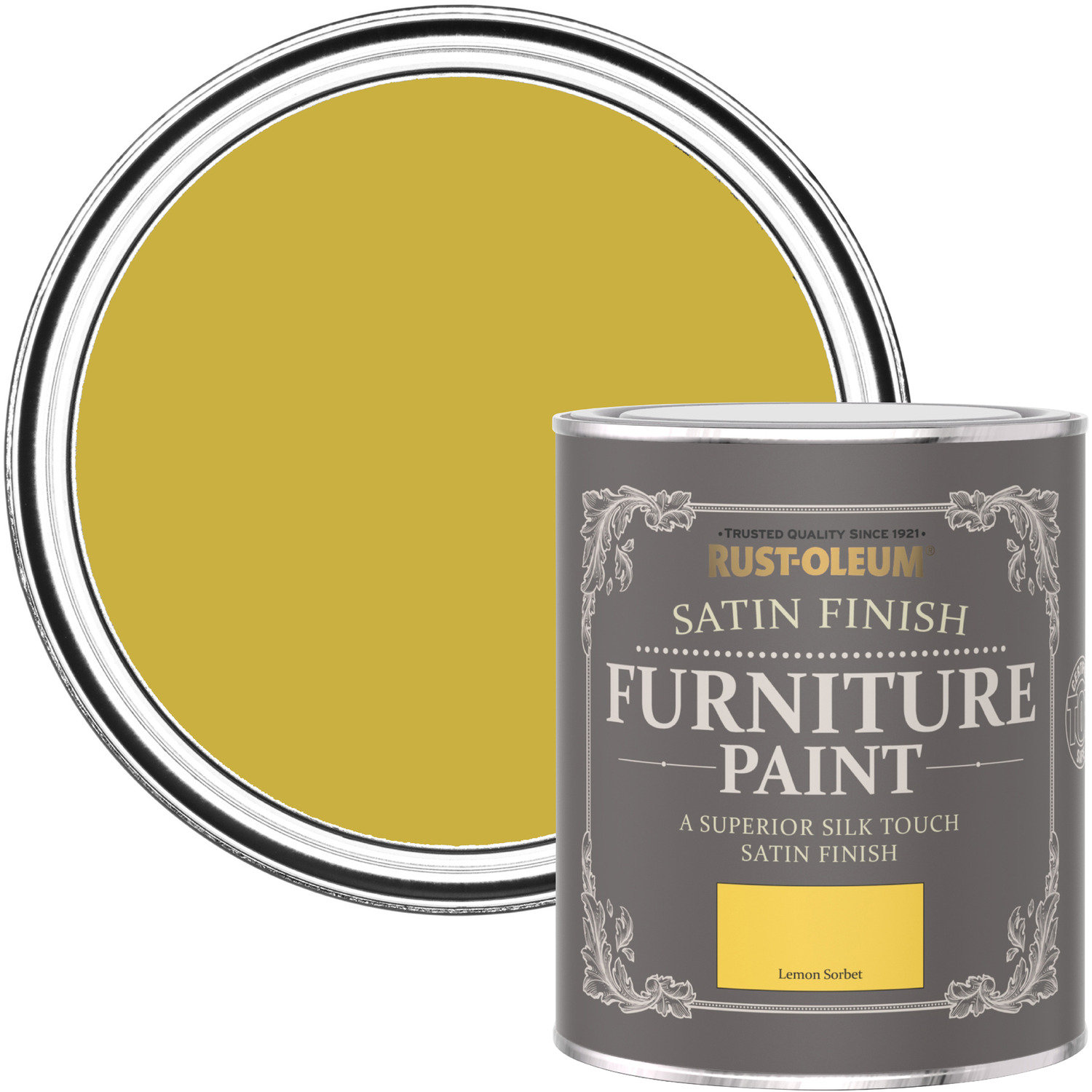 Rust-Oleum Satin Furniture Paint Lemon Sorbet - Yellow