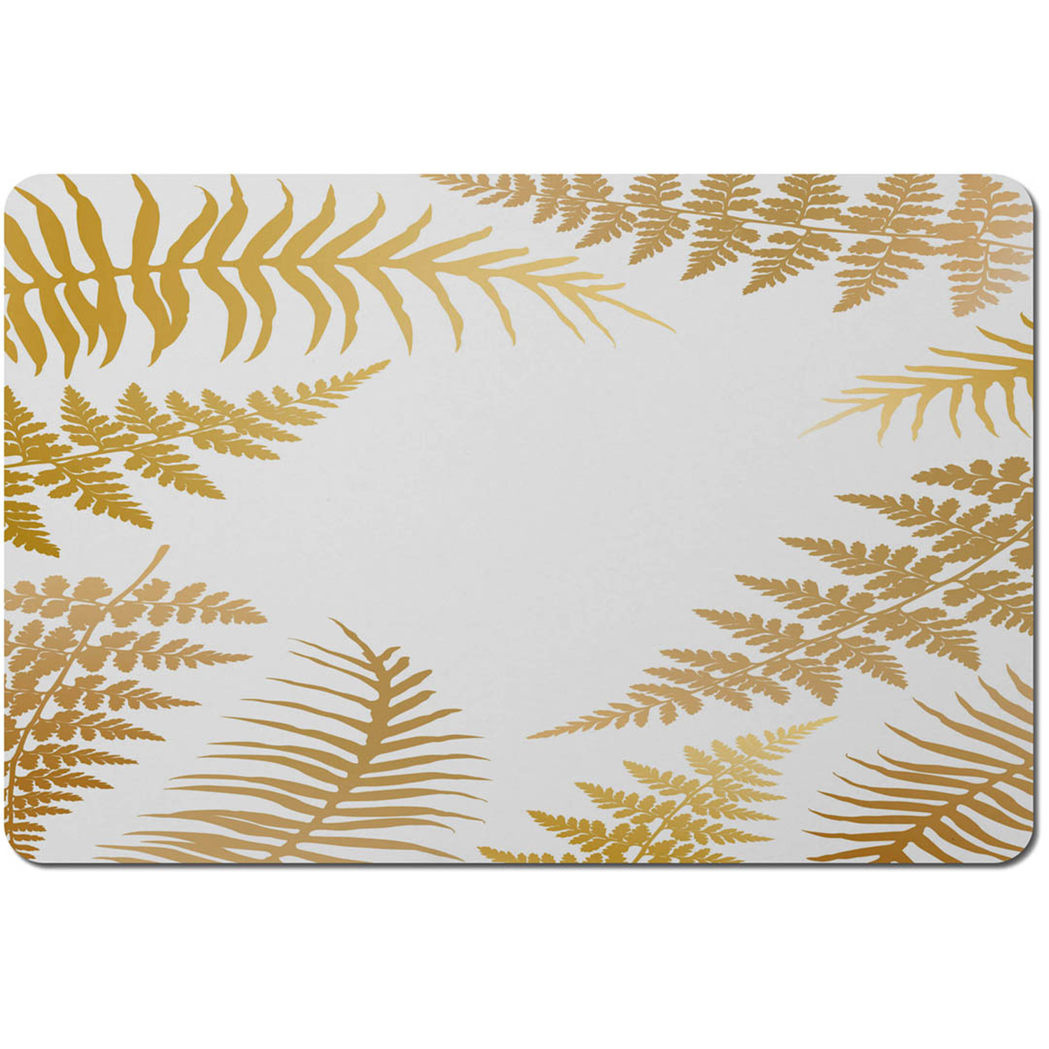 Image of Gold Fern Placemat - Gold