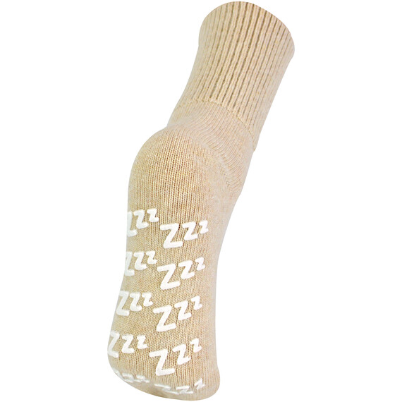 1 Pack Ladies Non Slip Cashmere Wool Slipper Bed Socks with Zzz Grips