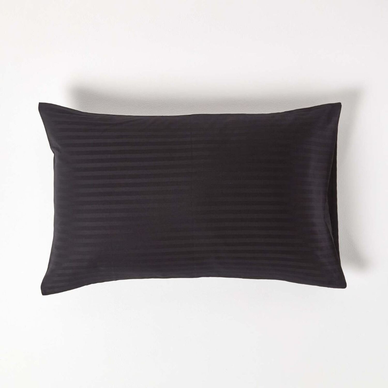330 Thread Count Egyptian Cotton Housewife Pillowcase - Black / 74cm / 48cm