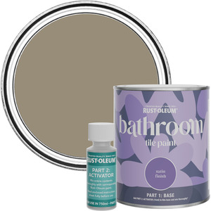 Rust-Oleum Bathroom Tile Paint in Satin Finish - Caf Luxe 750ml