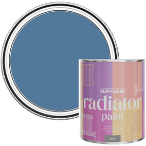 Rust-Oleum Radiator Paint in Satin Finish - Blue Silk 750ml