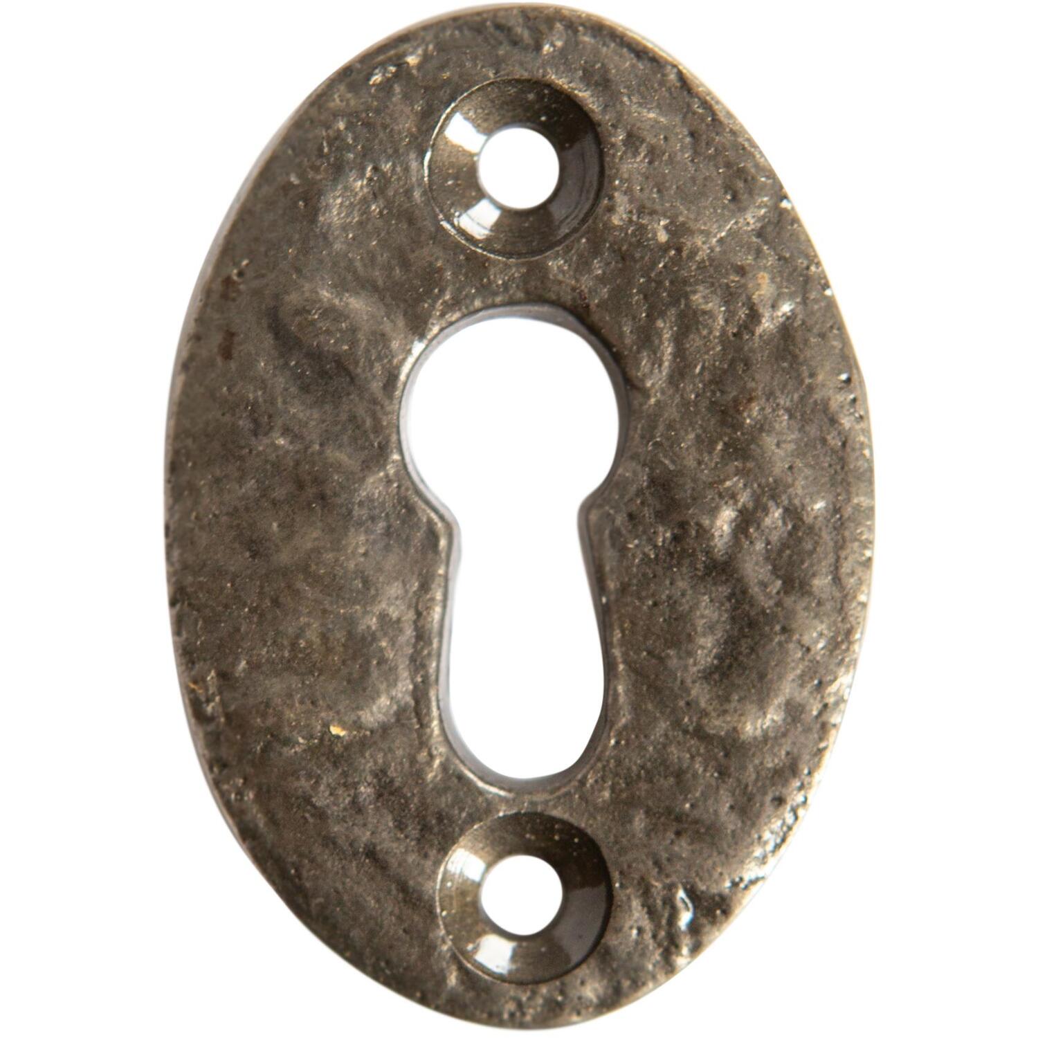 thumbnail image 2 of Ironmongery World Cast Iron Mushroom Antique Rim Mortice Door Knob Set – BI56878 2 of 5