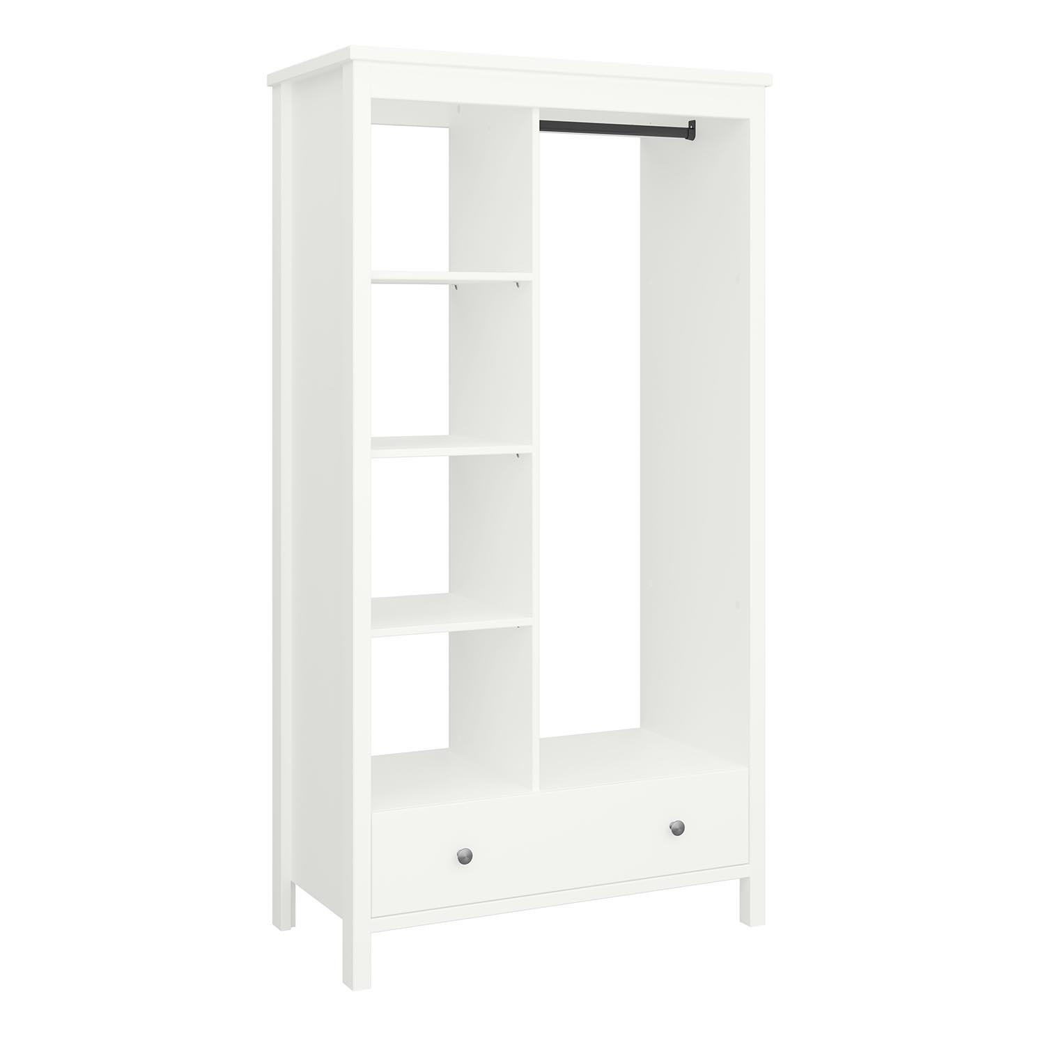 Furniture To Go - Tromso Open Wardrobe - White thumbnail