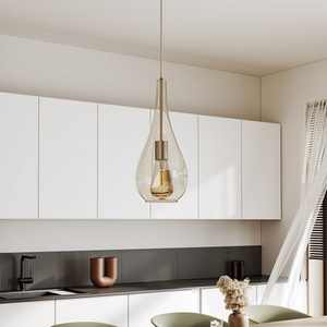 Waterdrop Glass Head Pendant Light Fixture Ceiling Light
