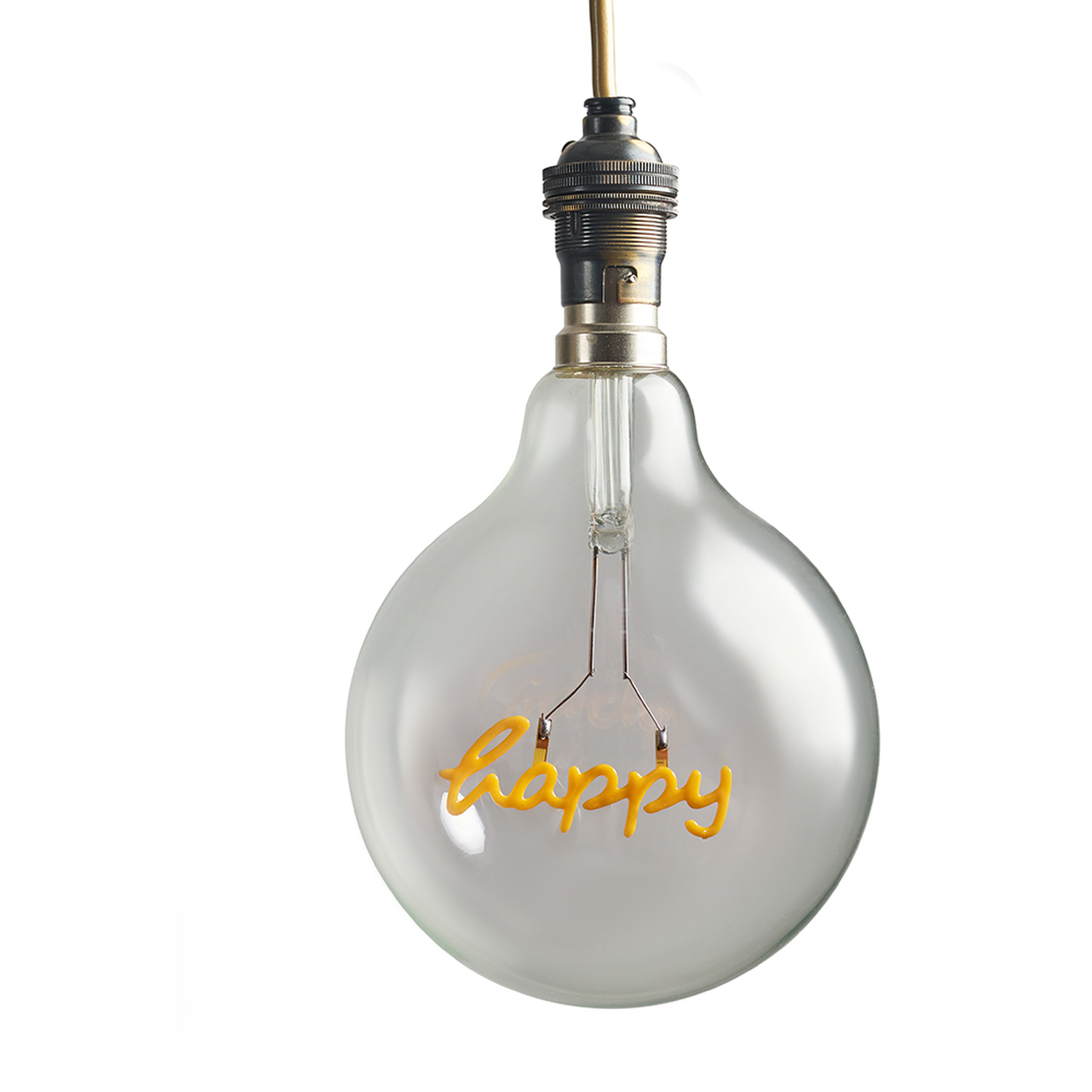 Image of 1 x Vintage Worded 'Happy' B22&hellip;