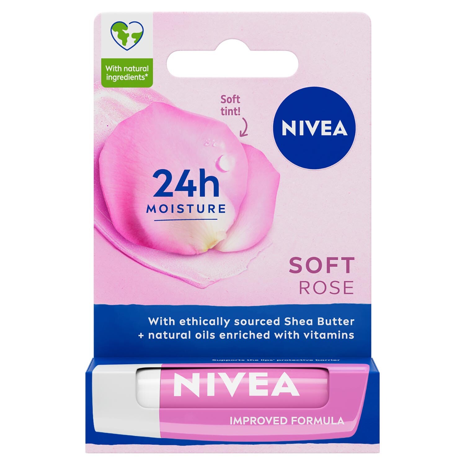 Nivea Soft Rose Lip Balm - Pink